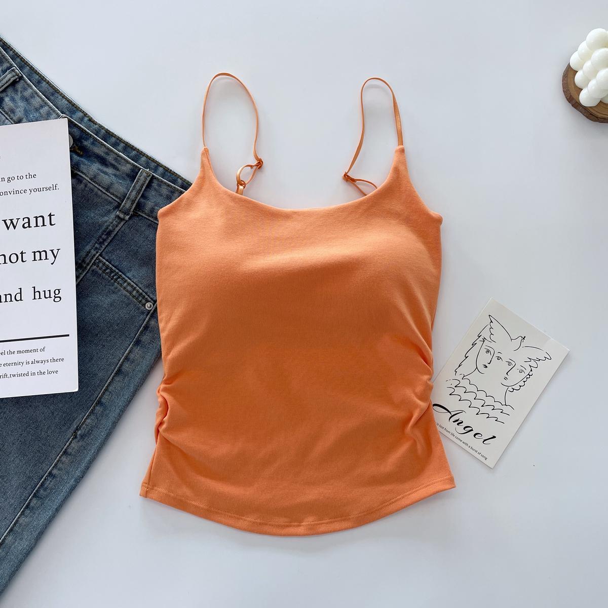 Pure Desire Style Pleated Suspender Vest For Women Outer Wear Inner Wear