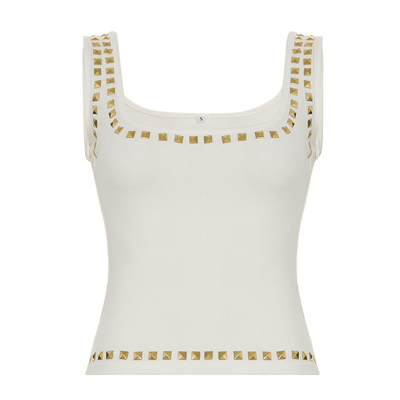 I-shaped Vest Square Collar Hot Girl Casual Top