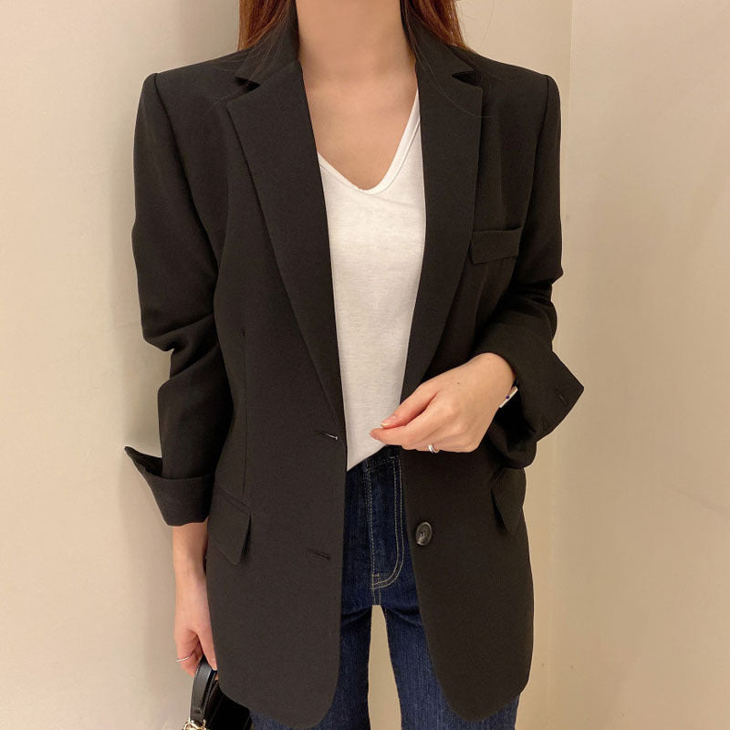 Mid-length Suit Coat Female Casual Suit Top