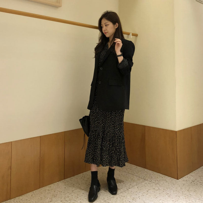 Mid-length Suit Coat Female Casual Suit Top