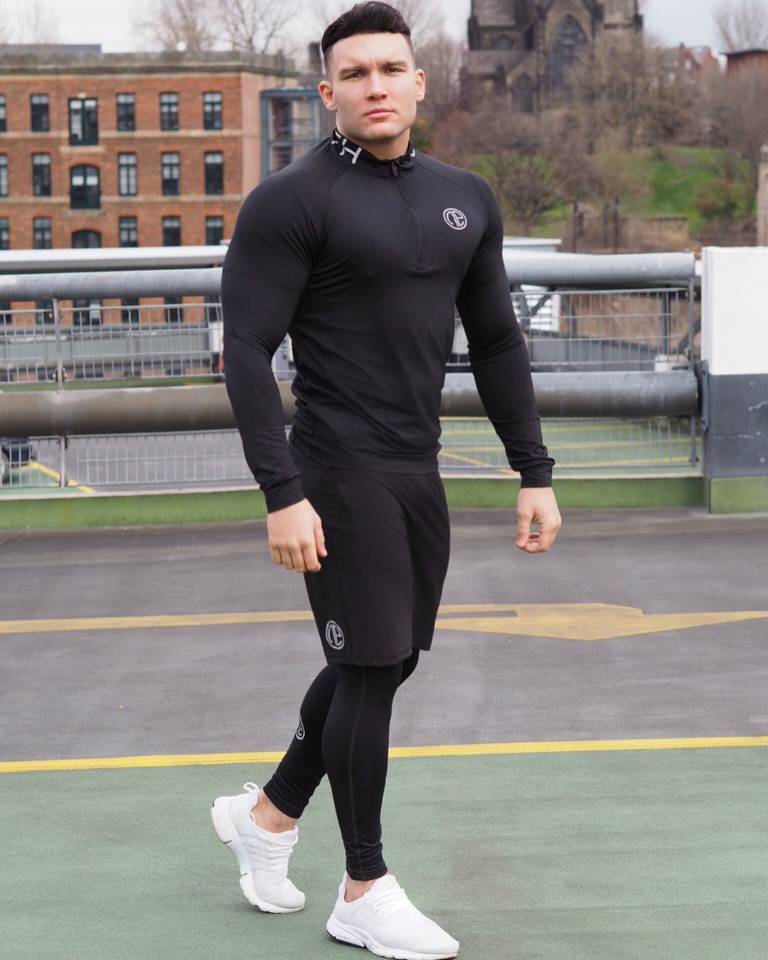 Long Pants And Long Sleeves Set Of Stretchy Tights